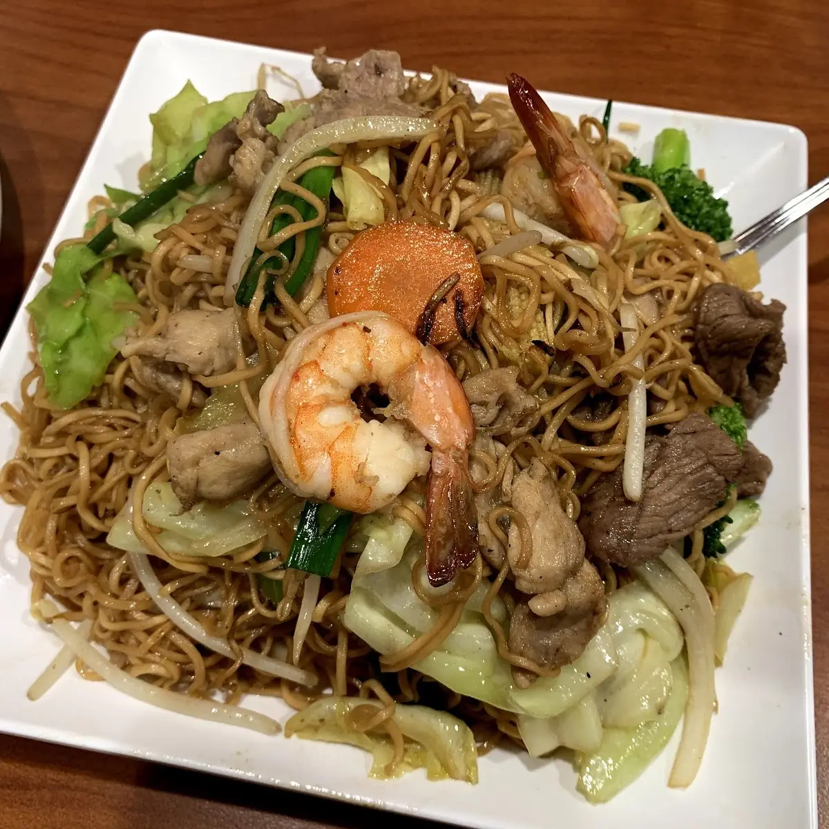 Beef or Shrimp Chow Mein