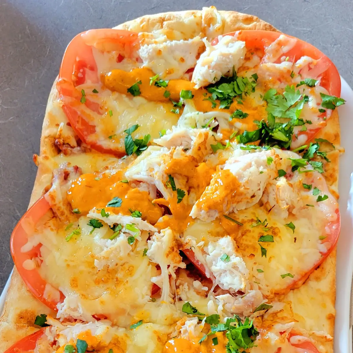 Chipotle Chicken & Bacon Flatbread Pizza