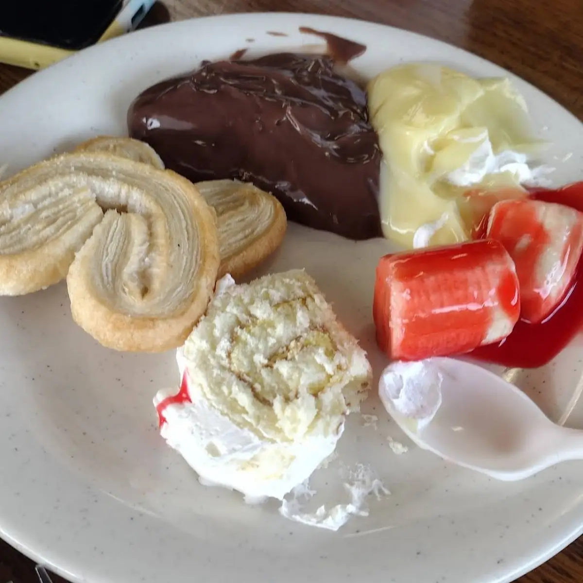 Cookies Chocolate Pudding Banana Pudding and Cake Roll