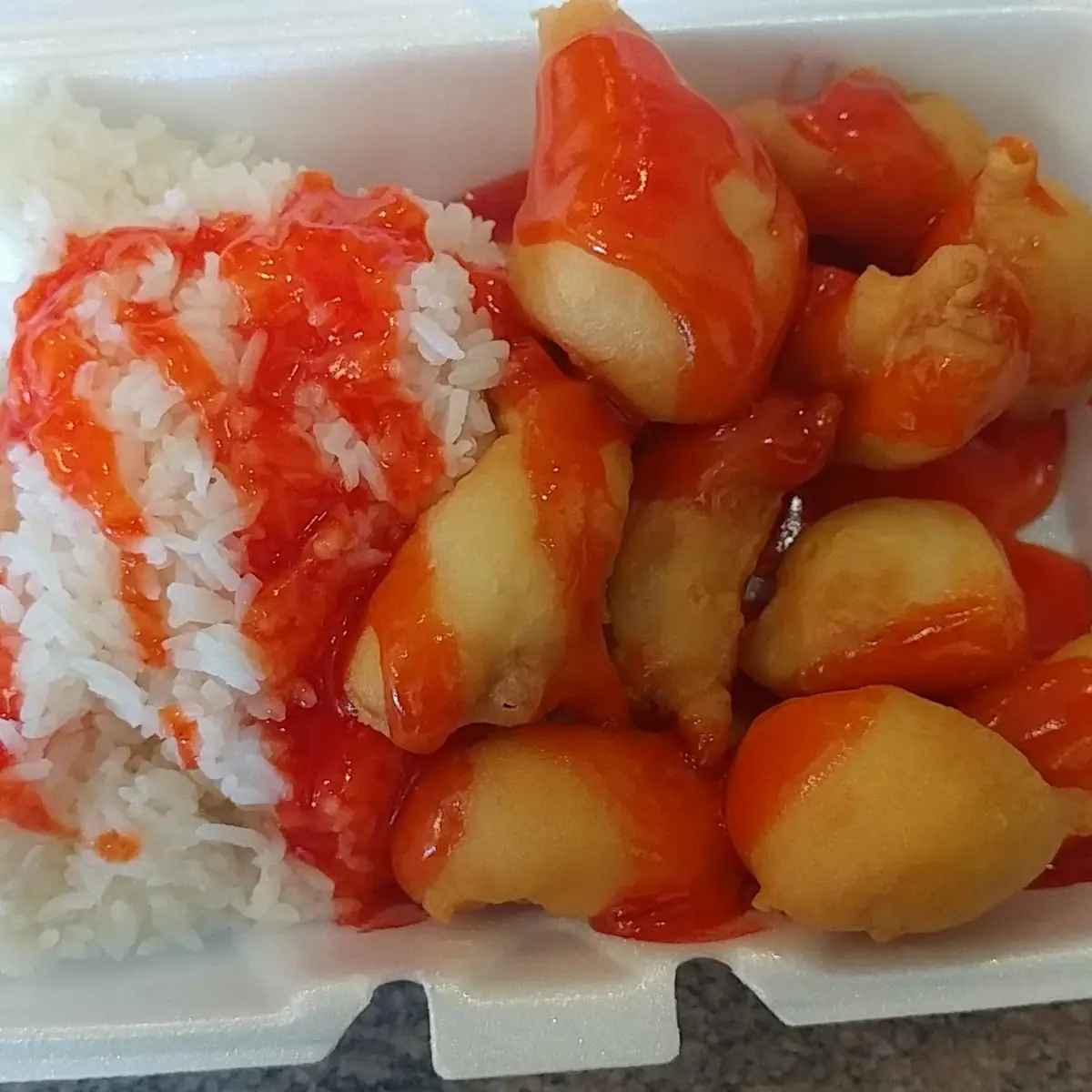 Sweet and Sour Chicken with Rice
