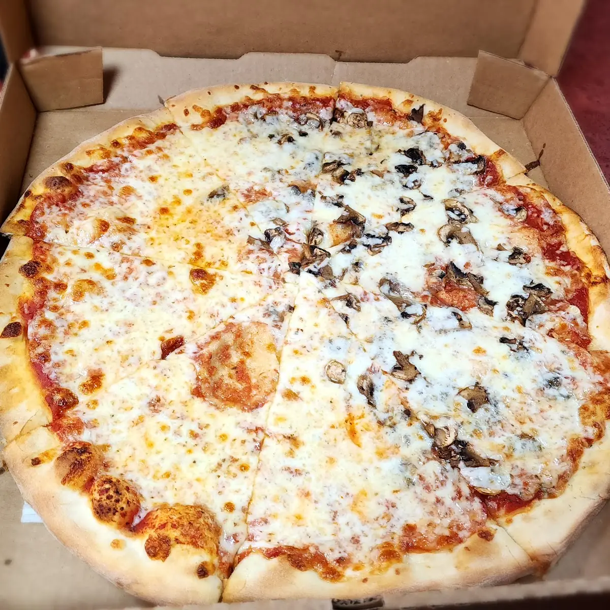 Cheese and Mushroom Pizza