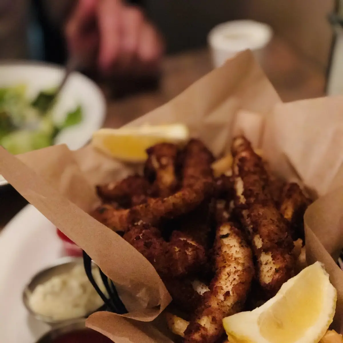 Crispy Calamari Strips N' Chips