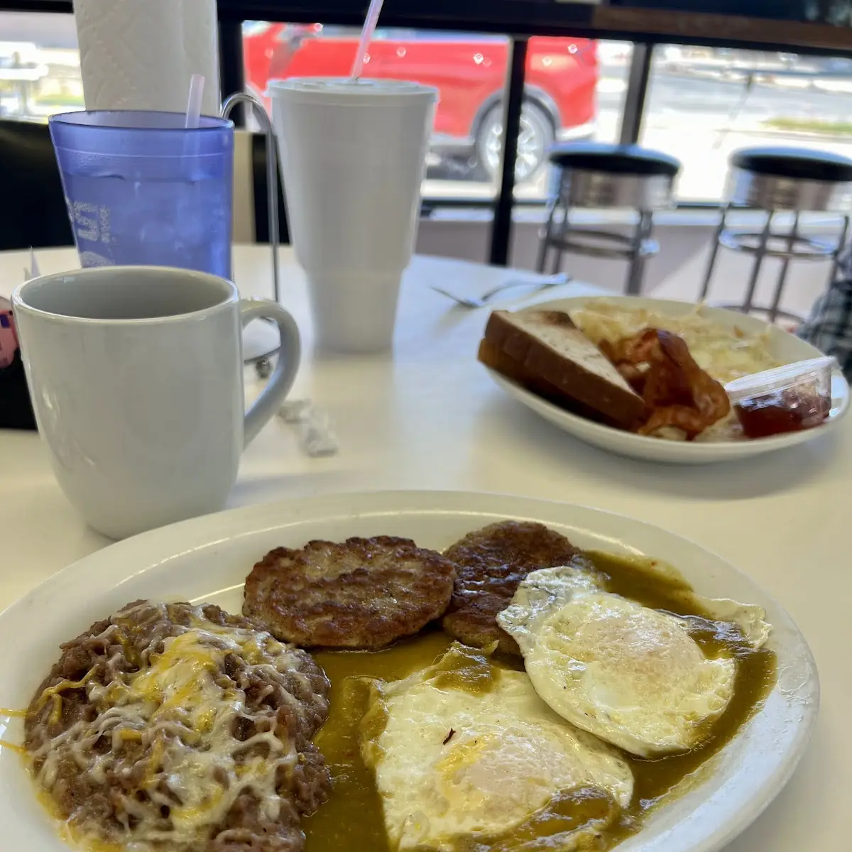 Biscuits Sausage and Gravy with Hash Browns