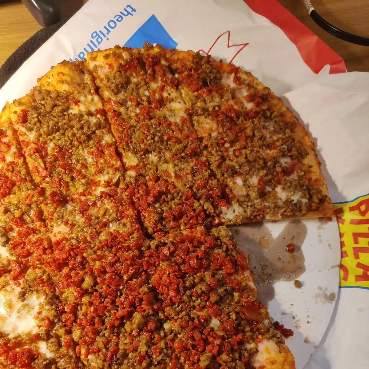 Pepperoni and Sausage Pizza