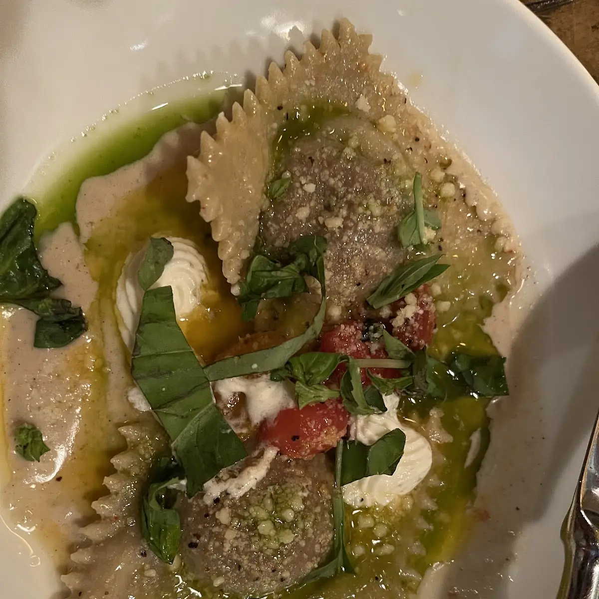 Sweet Corn and Crab Ravioli