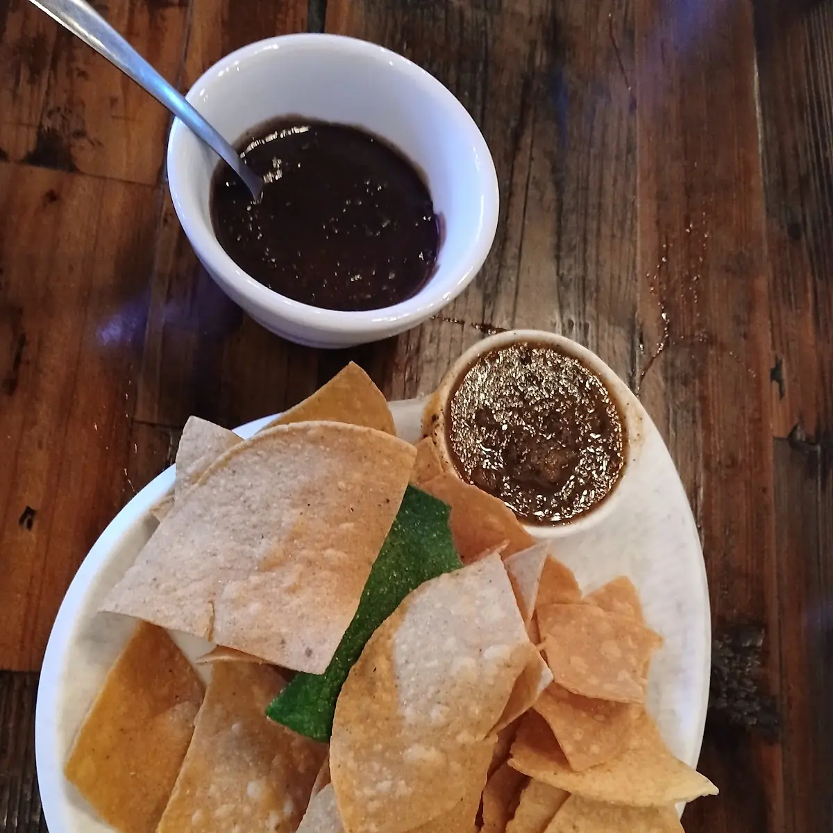Chips Salsa Beans
