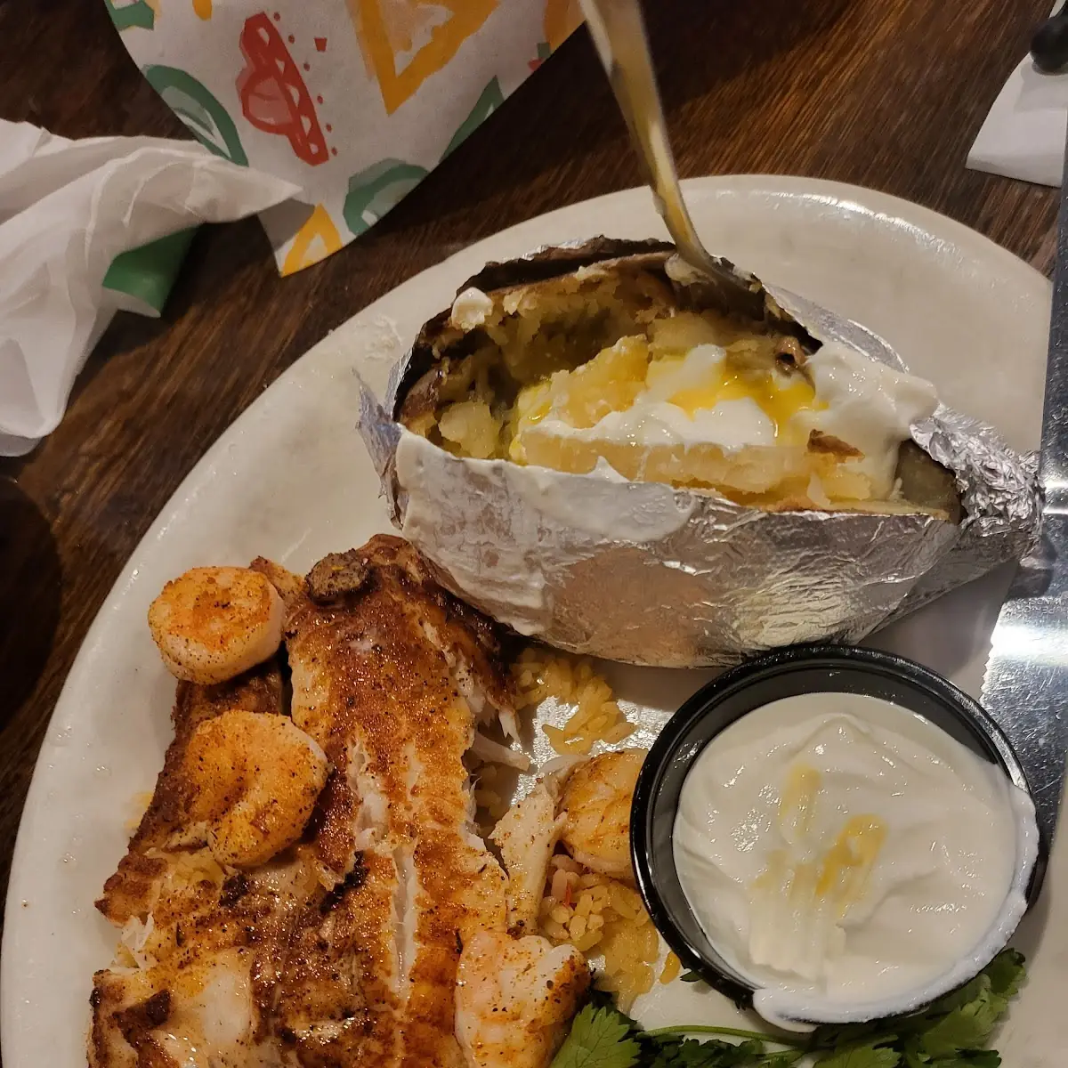 Grilled Tilapia and Shrimp