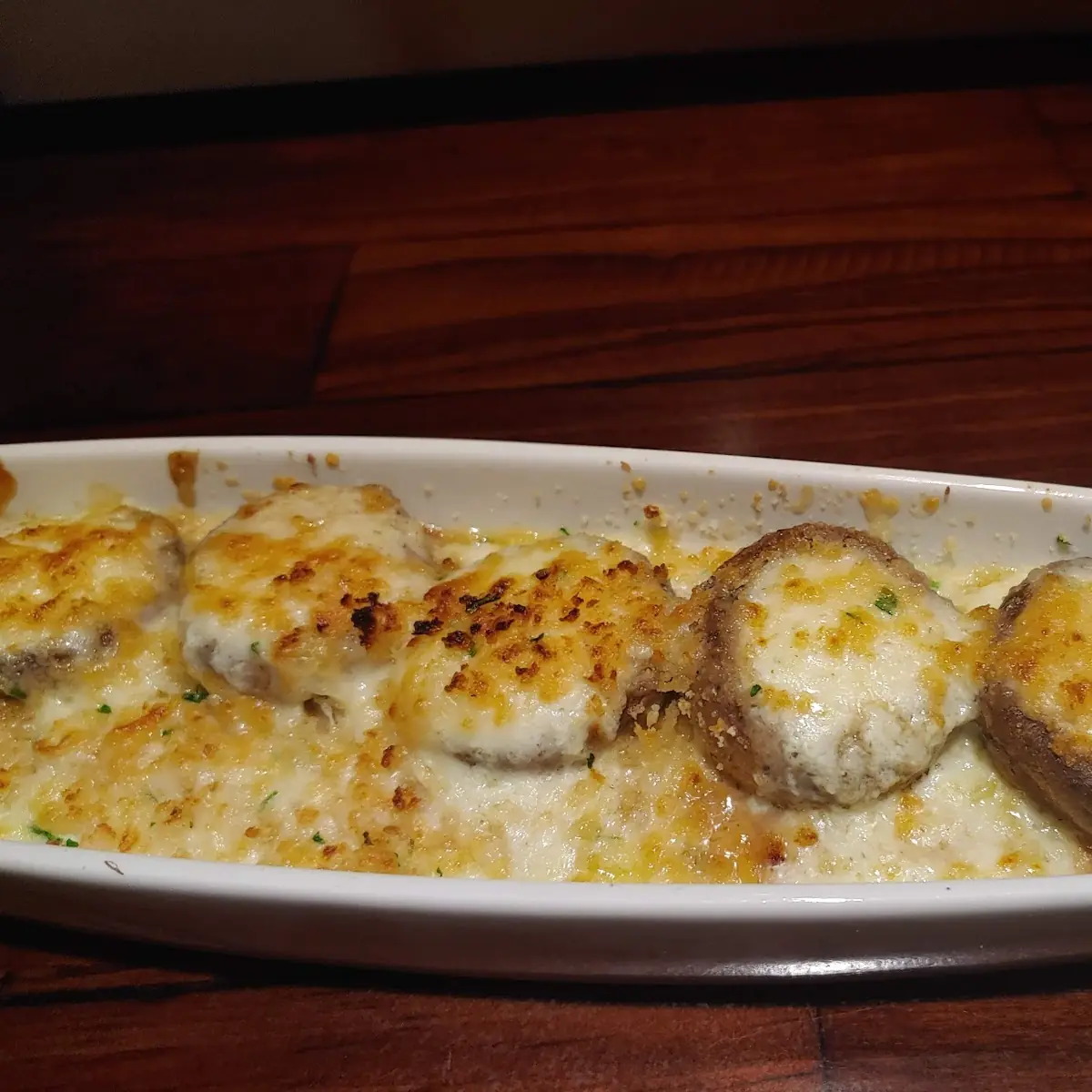 White Cheddar Stuffed Mushrooms