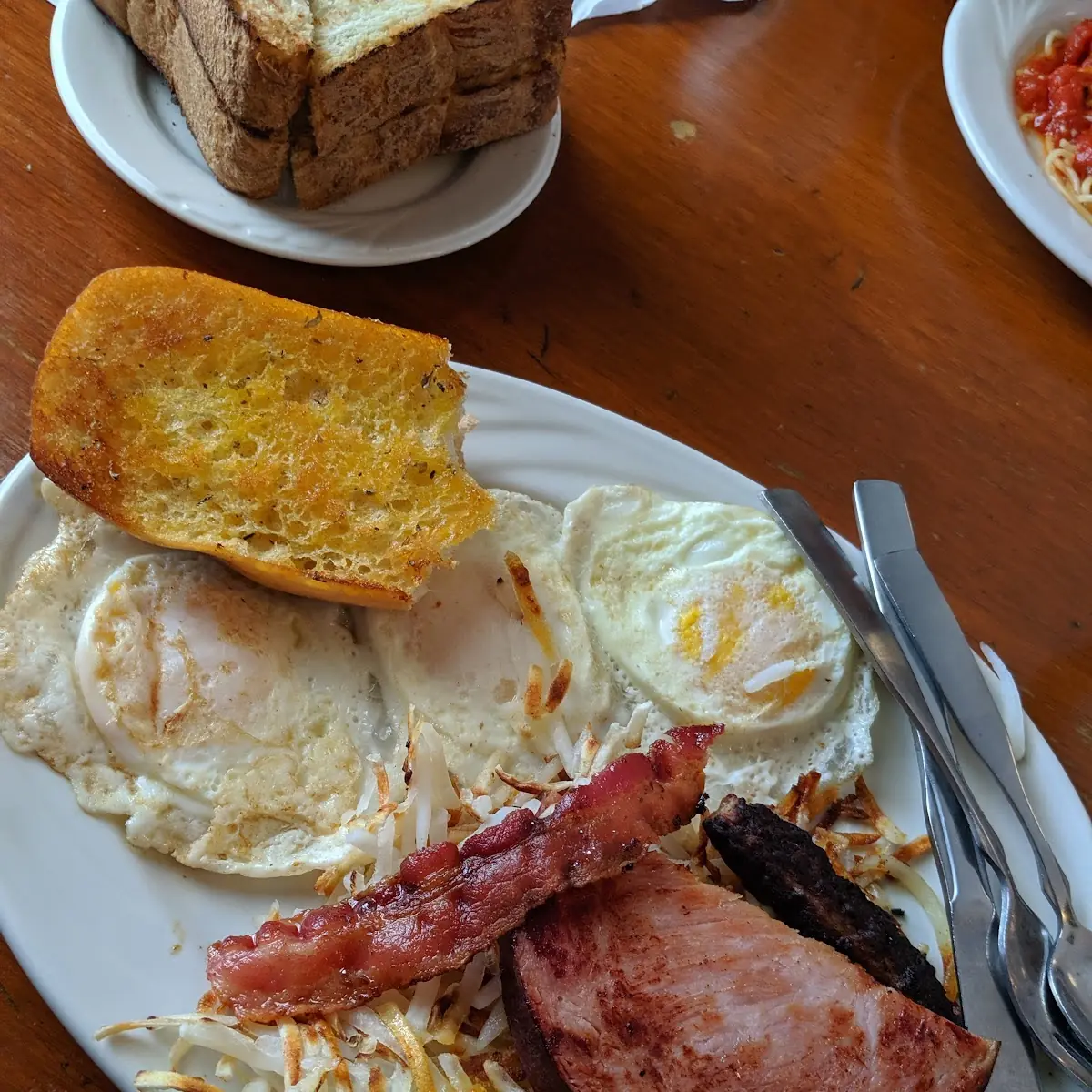 Two Eggs Hash Browns & Toast