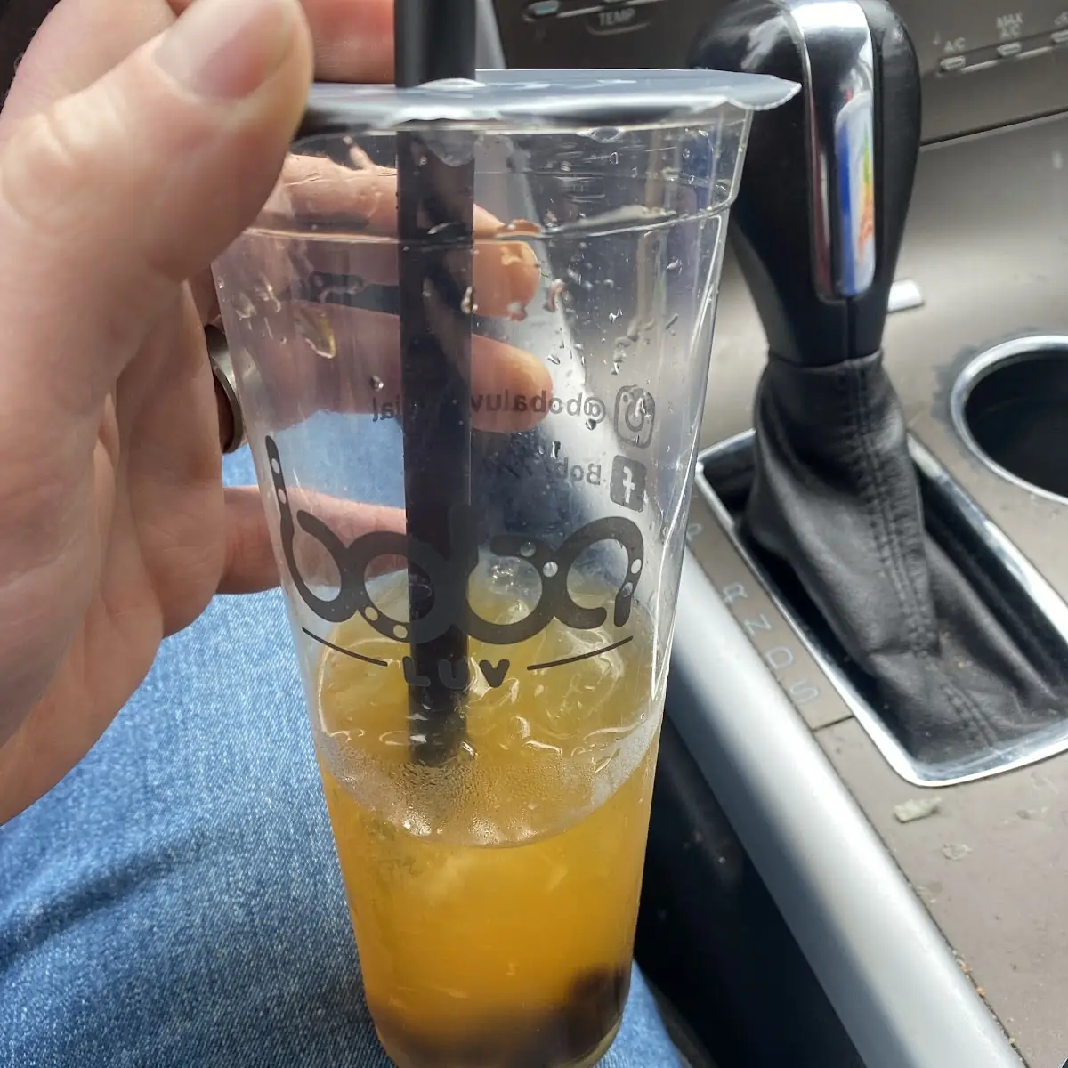 Passion Fruit Green Tea Boba