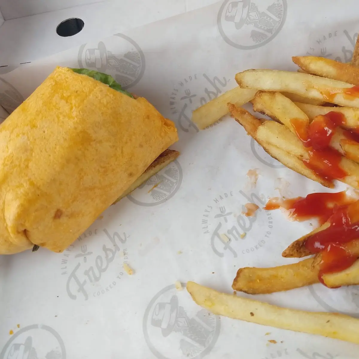 Smokey Cheddar Chicken Wrap