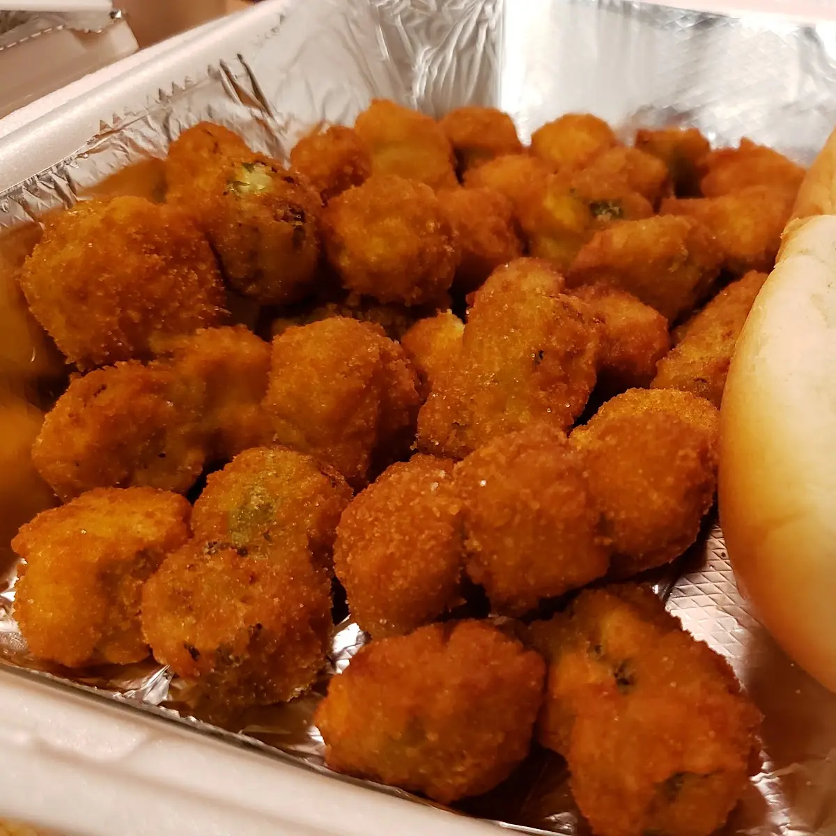 Bratwurst and Fried Okra