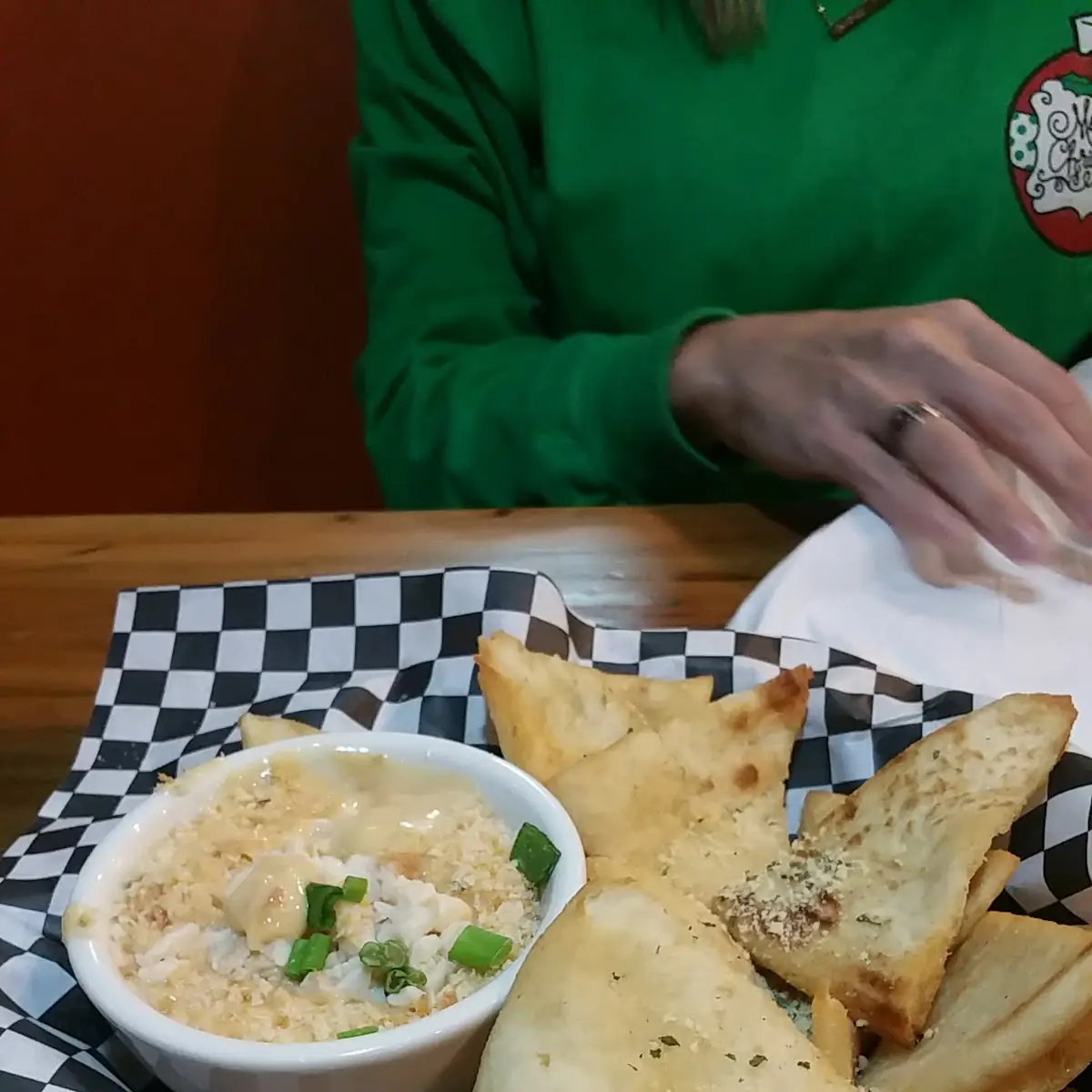 Crab Dip with Pita Chips