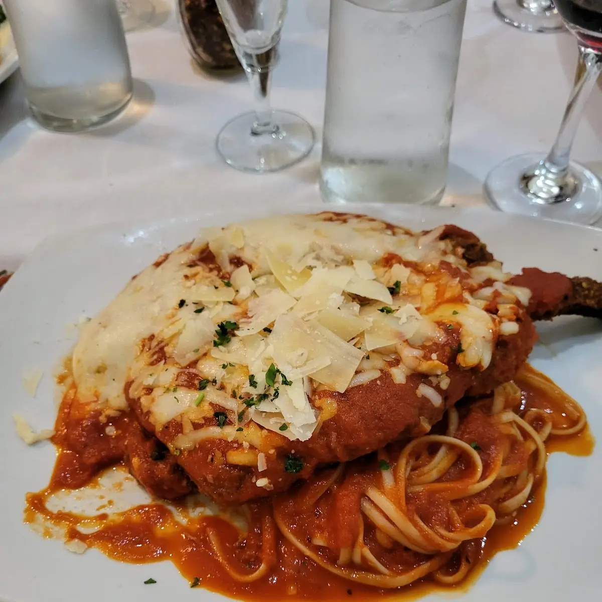 Chicken Parmesan with Spaghetti