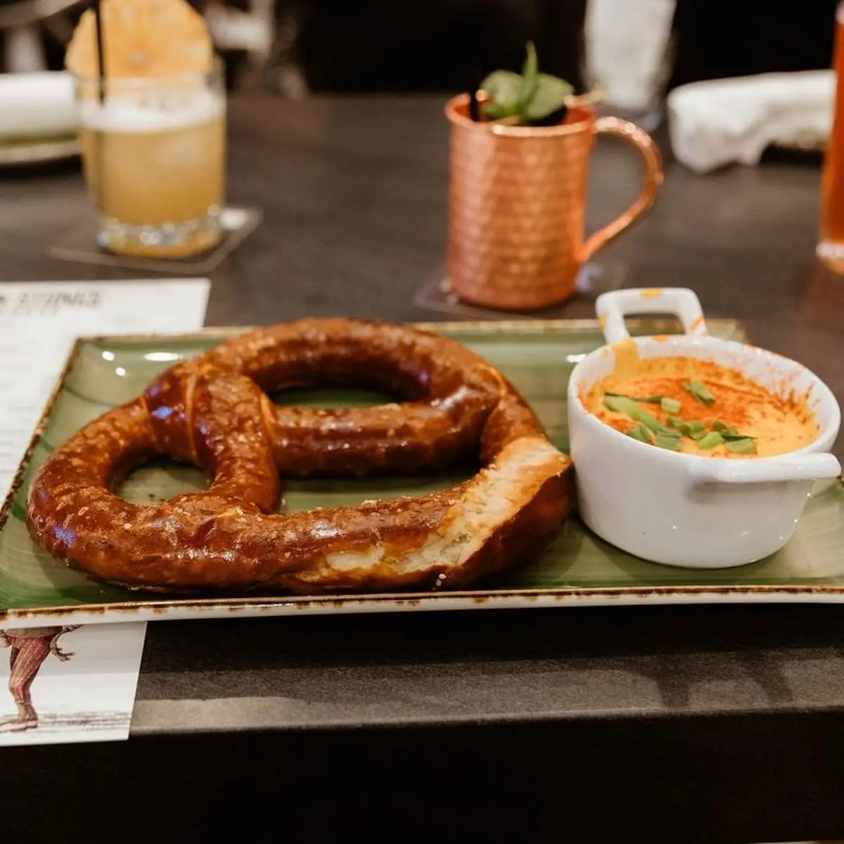 Pretzel with Beer Cheese