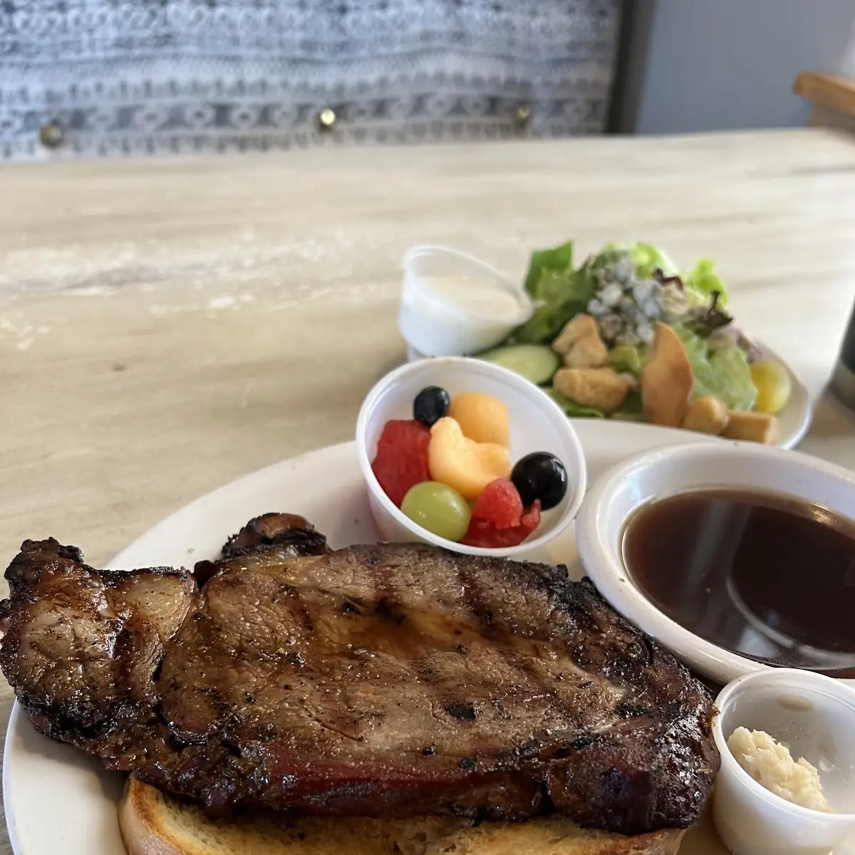 Open Face Ribeye Steak Sandwich