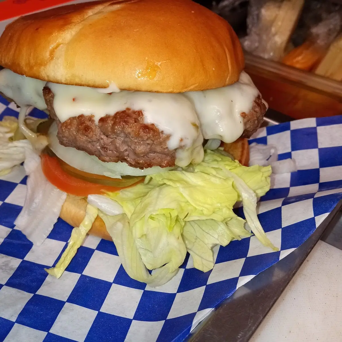 All American Burger Wearing Pepper Jack