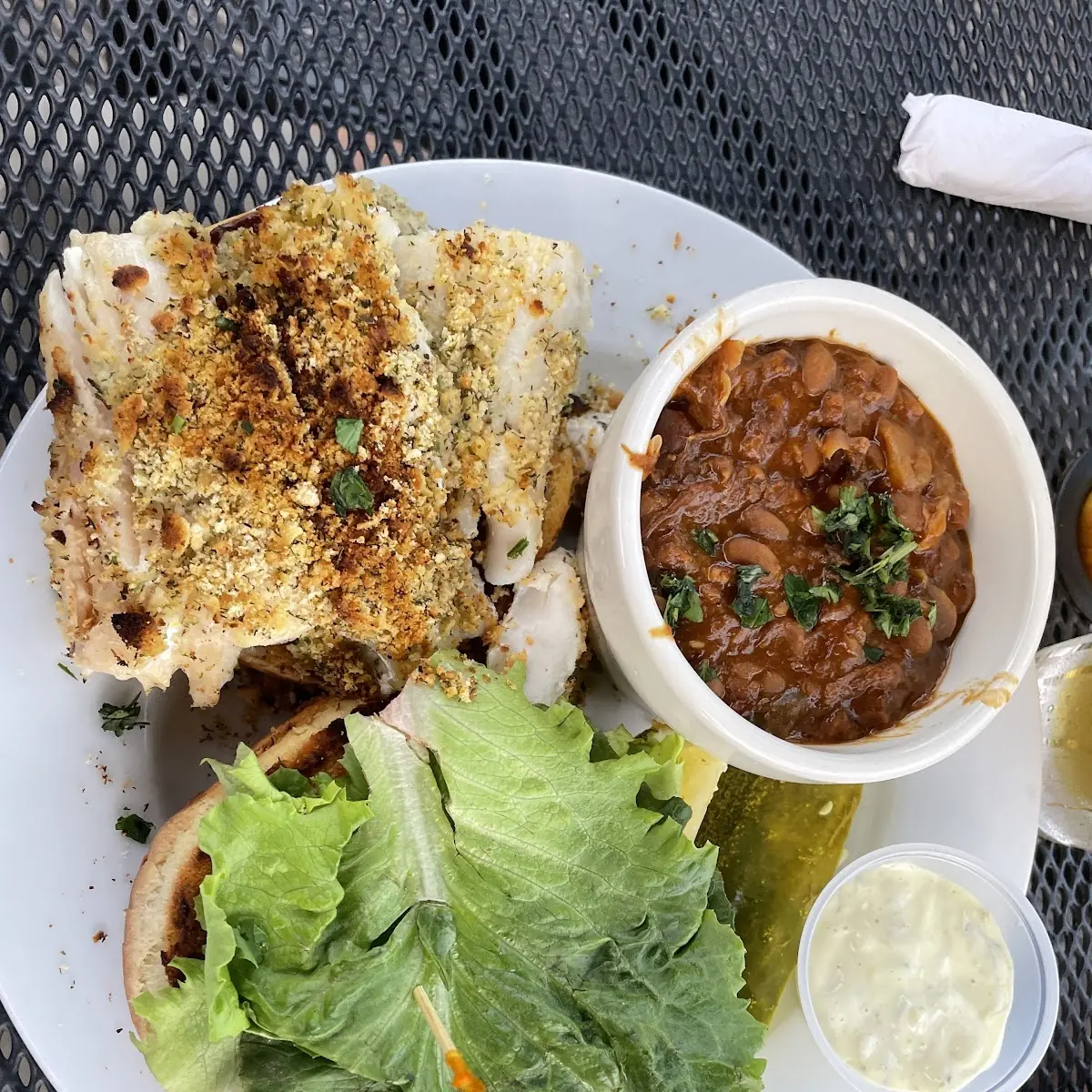 Baked Haddock Sandwich