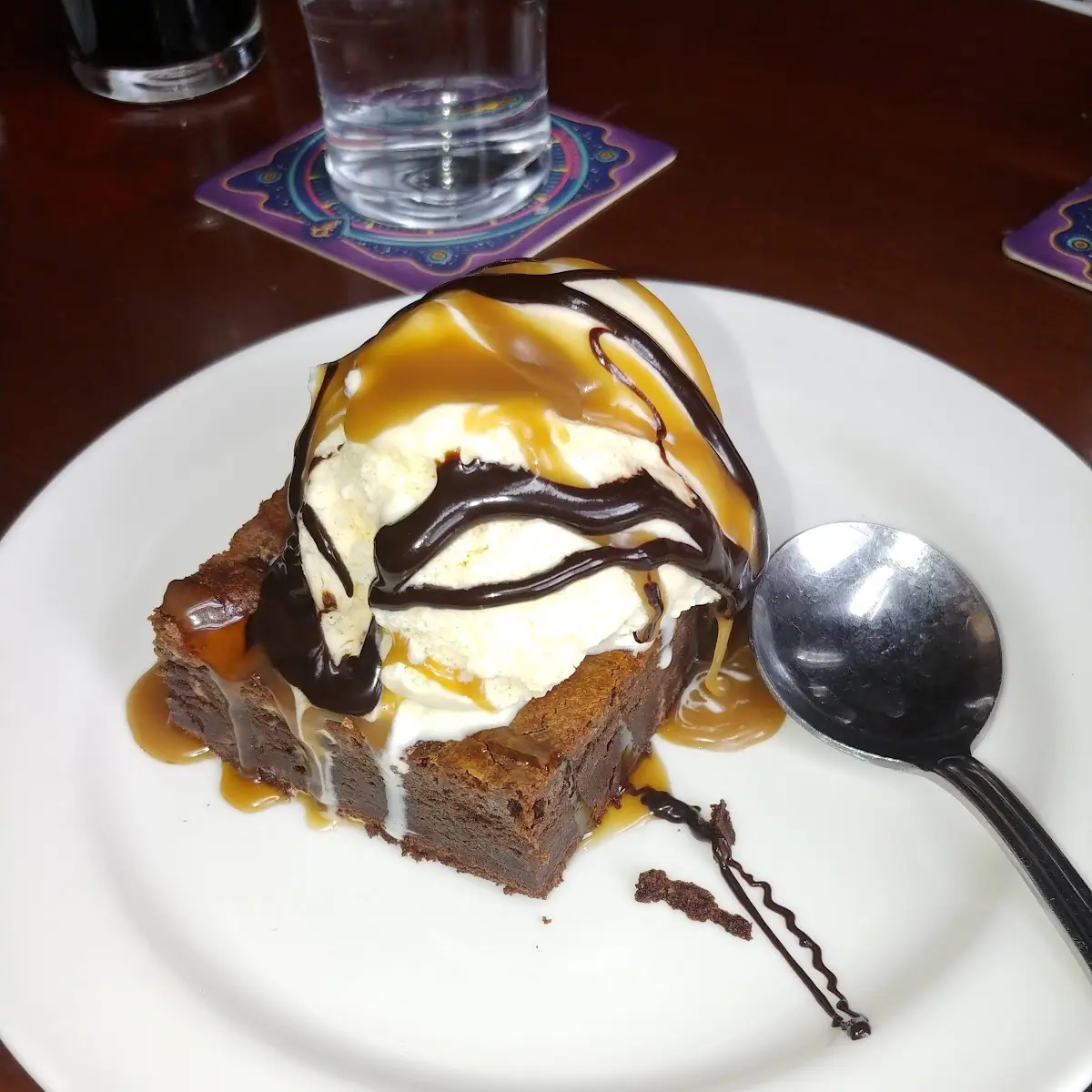 Black and Tan Brownie Sundae