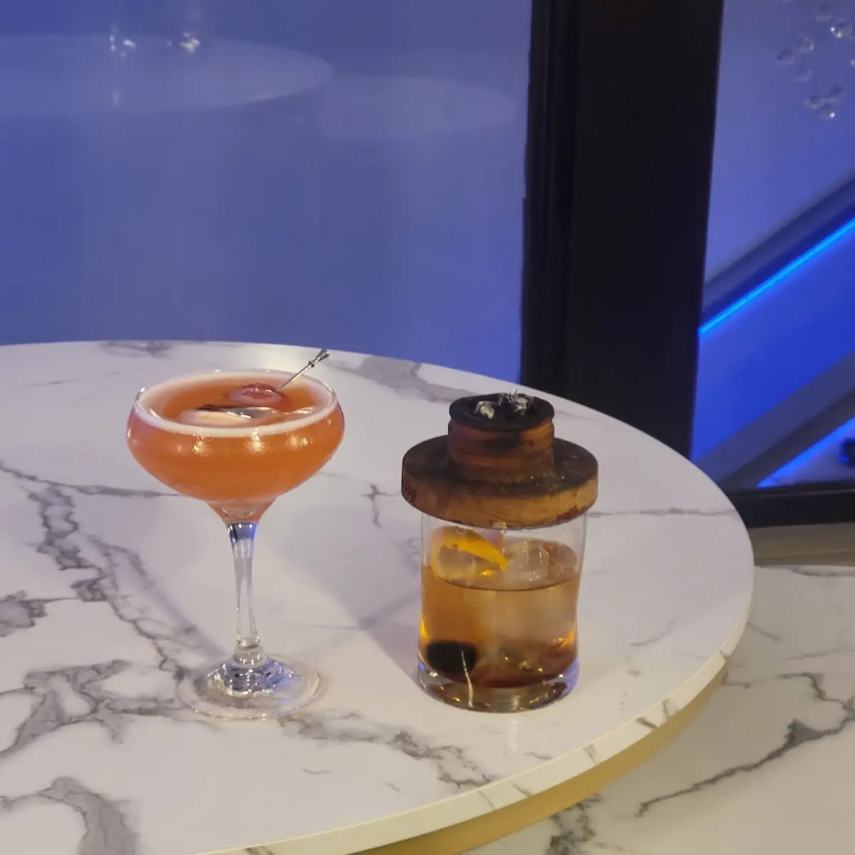Strawberry Drop Smoked Old Fashion