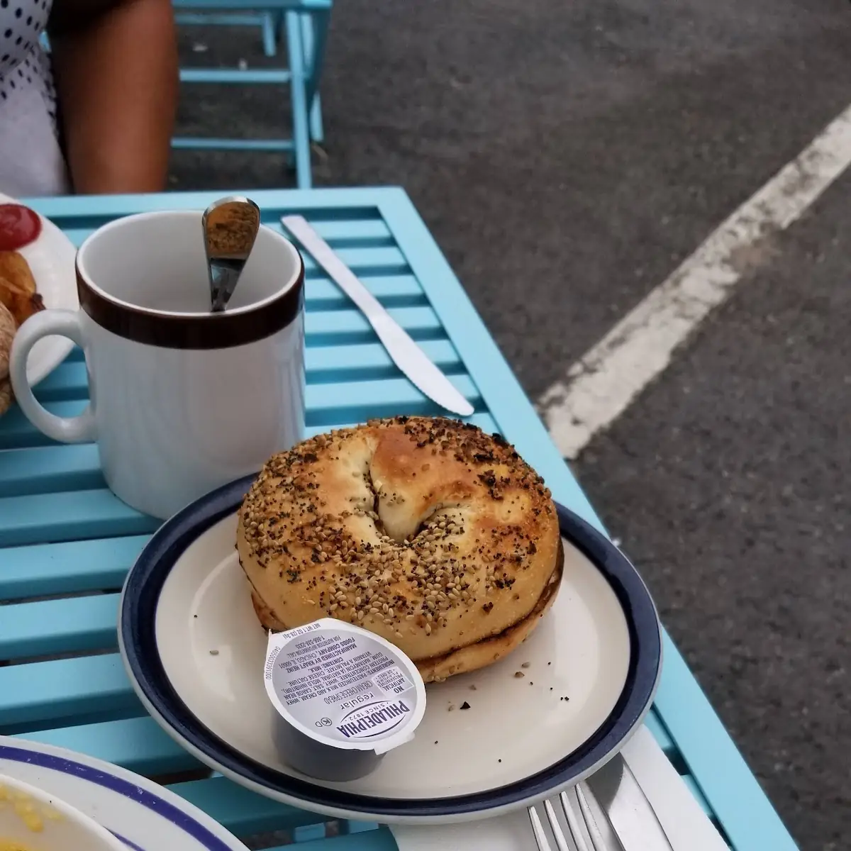 Everything Bagel with Cream Cheese