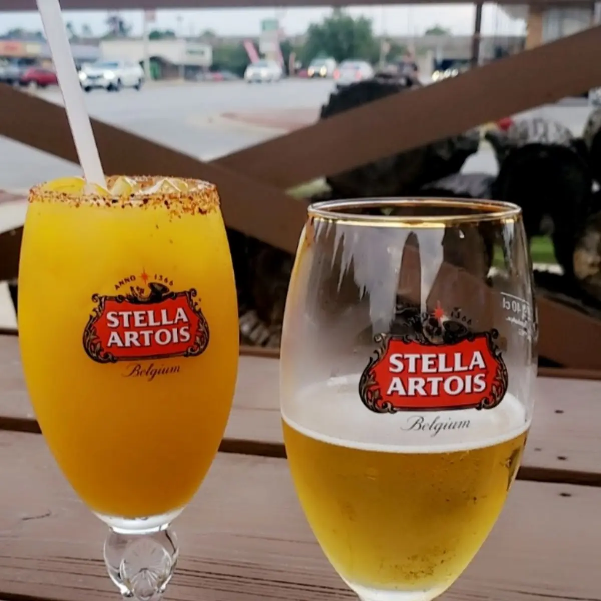 Mango Margarita and Beer