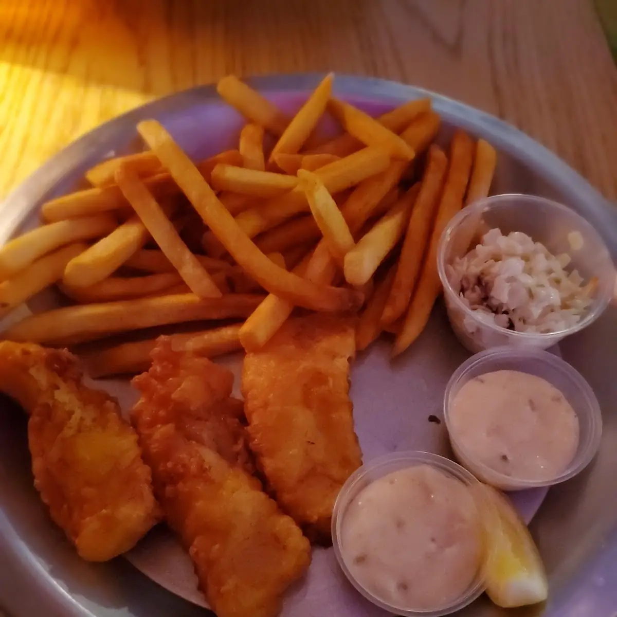 Beer-Battered Cod Dinner