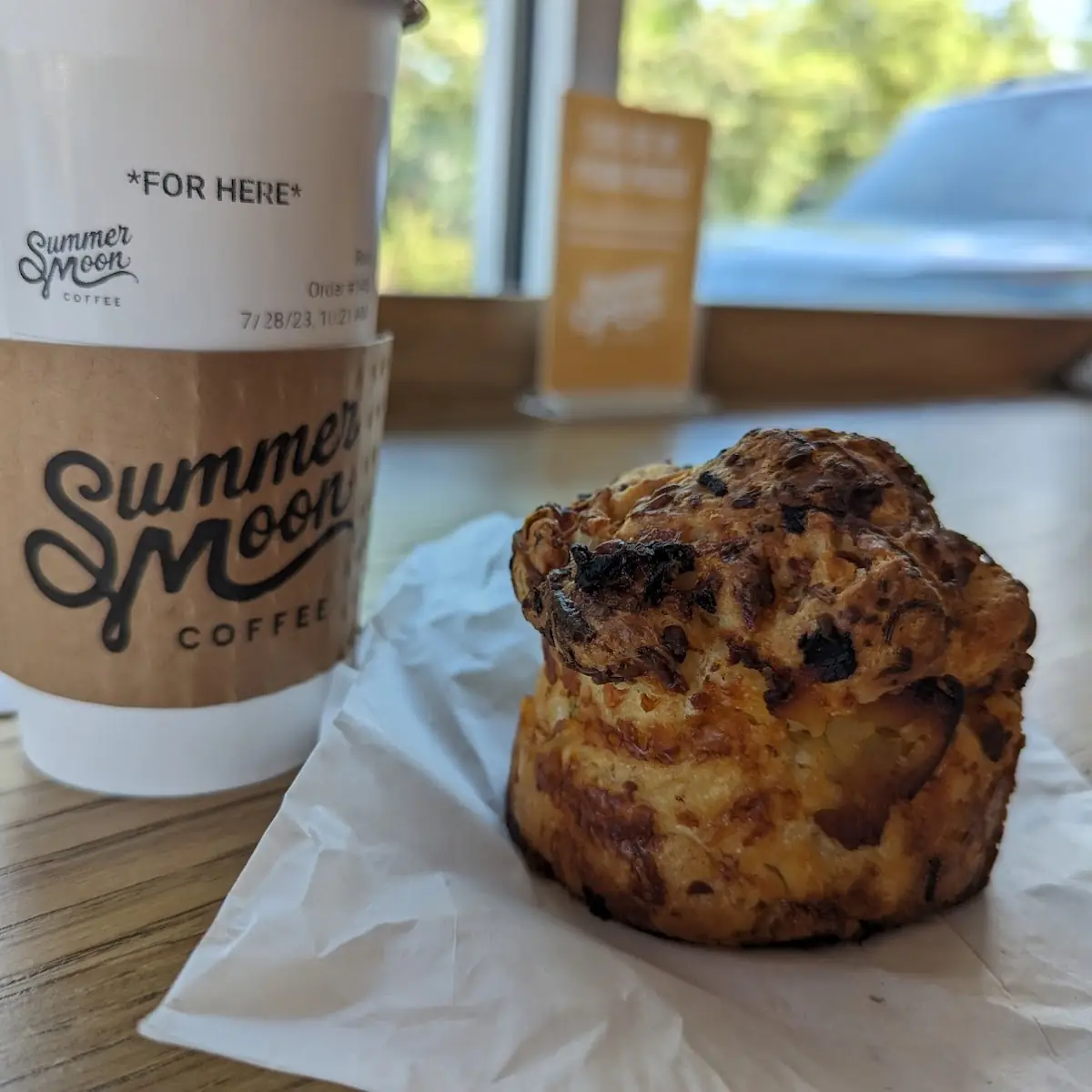 Half Moon Latte Ham and Cheese Pull Apart