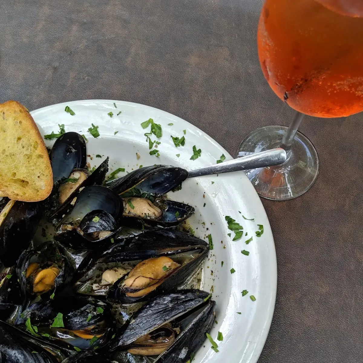 Steamed Mussels