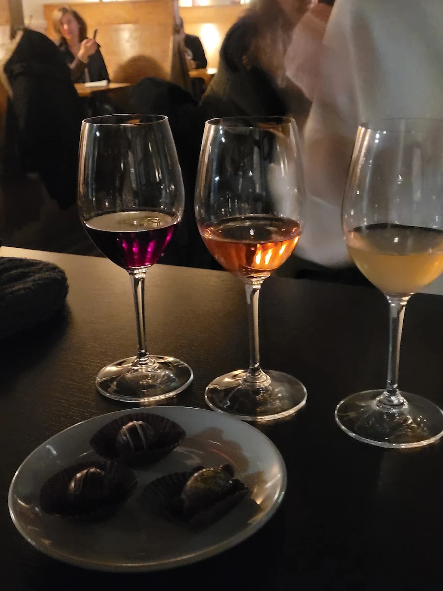 Wine Flight and Gourmet Chocolates