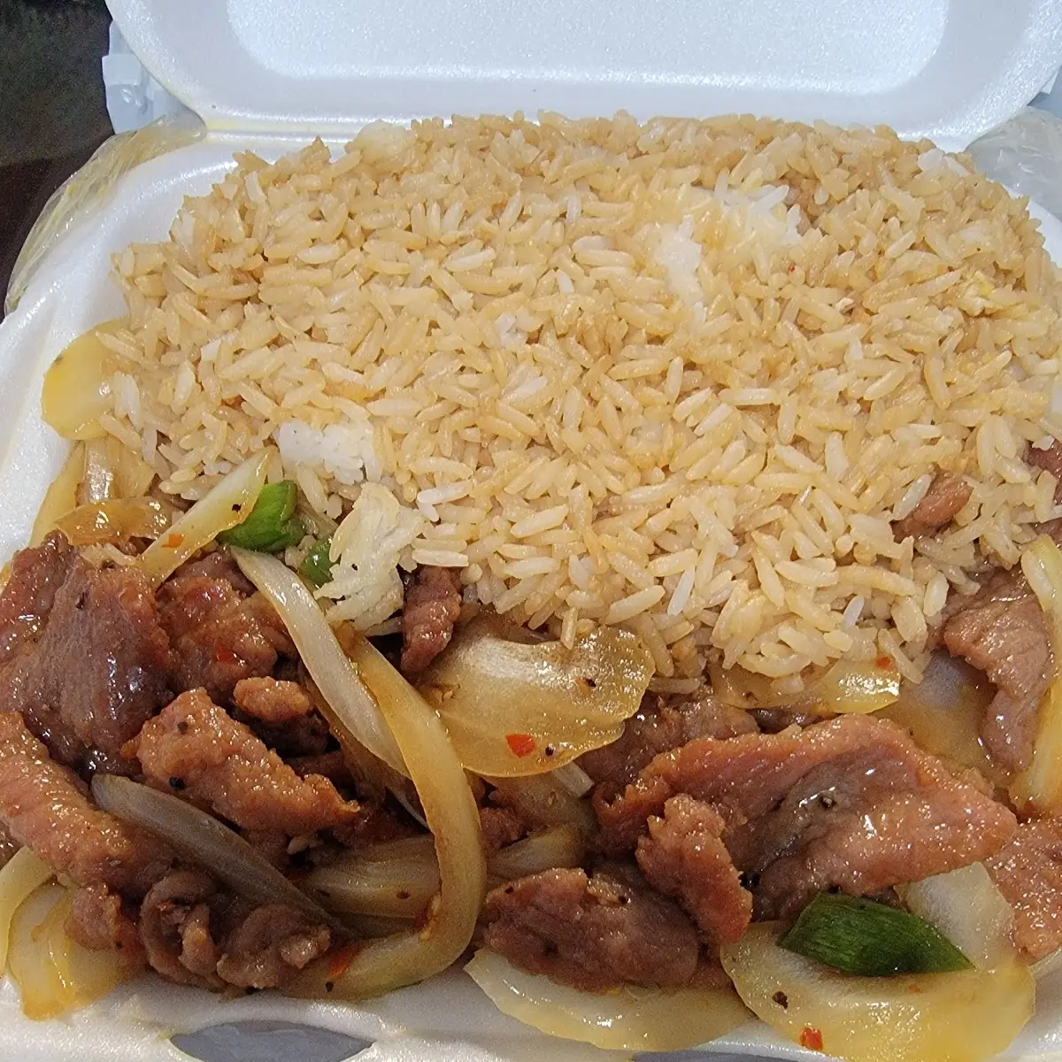 Mongolian Beef Combination Plate