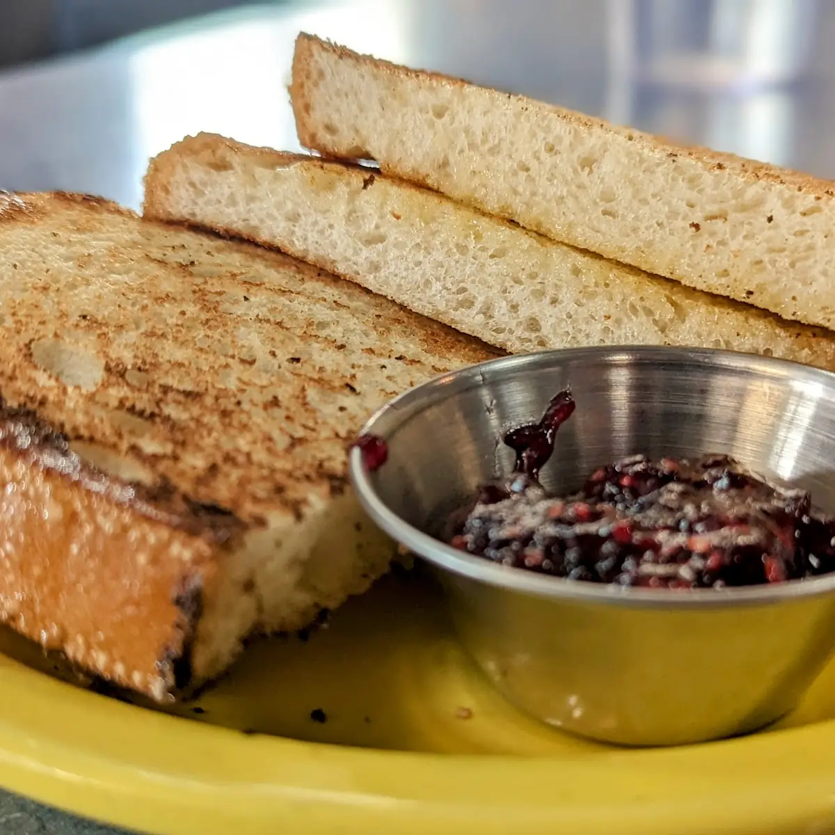 Sourdough Toast and Raspberry Compote