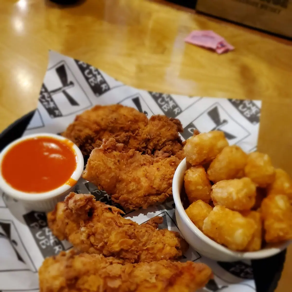 Chicken Tenders with Tater Tots