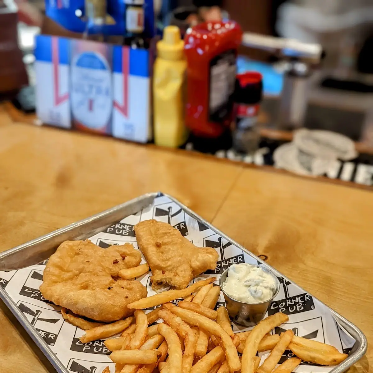 Fish and Chips at the Bar