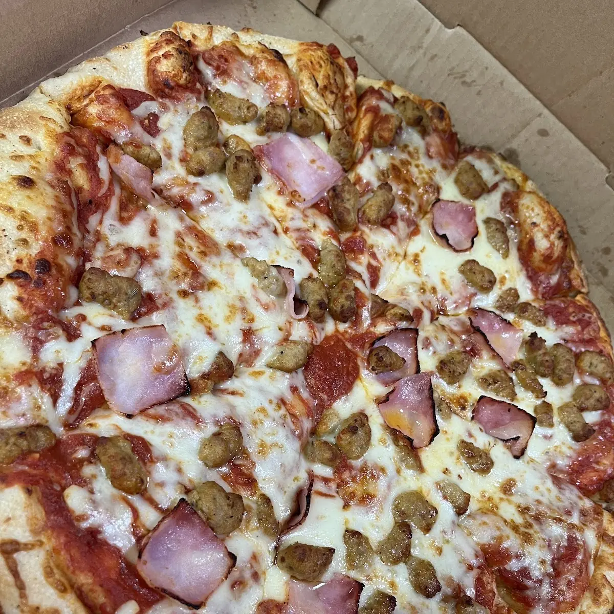 Ham Sausage Pizza