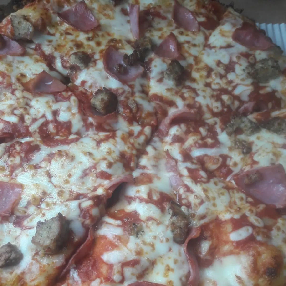 Italian Sausage and Ham Handmade Pan Pizza