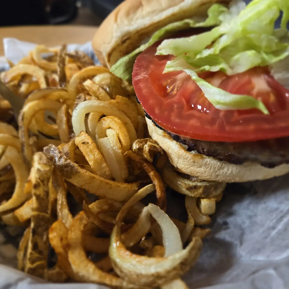 Some Double Hamburger with Fries