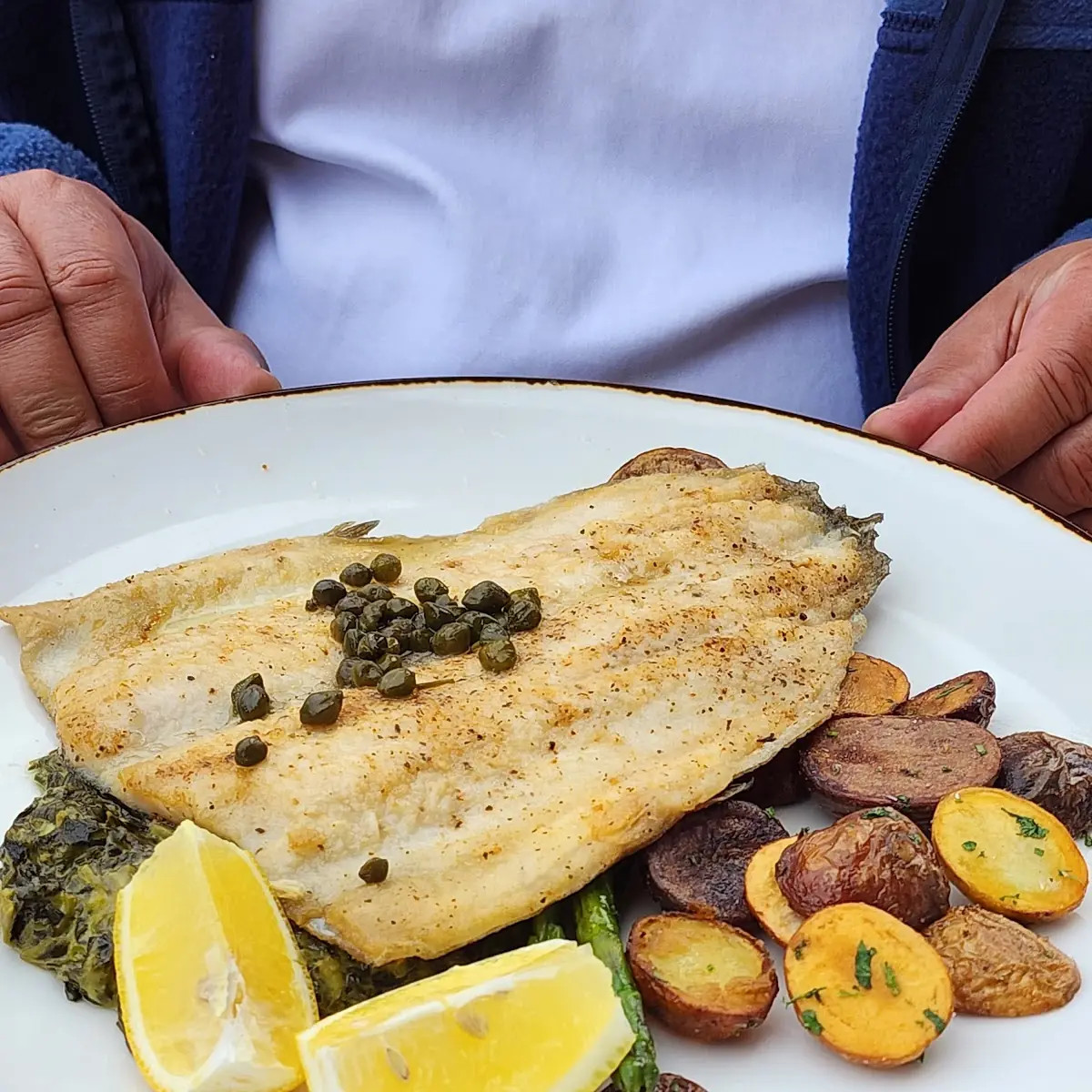 Pan-Fried Corvina Sea Bass