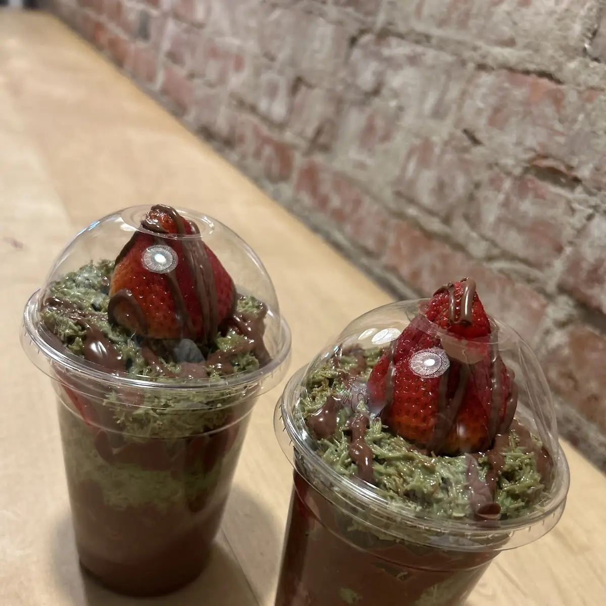 Matcha and Chocolate Frappe