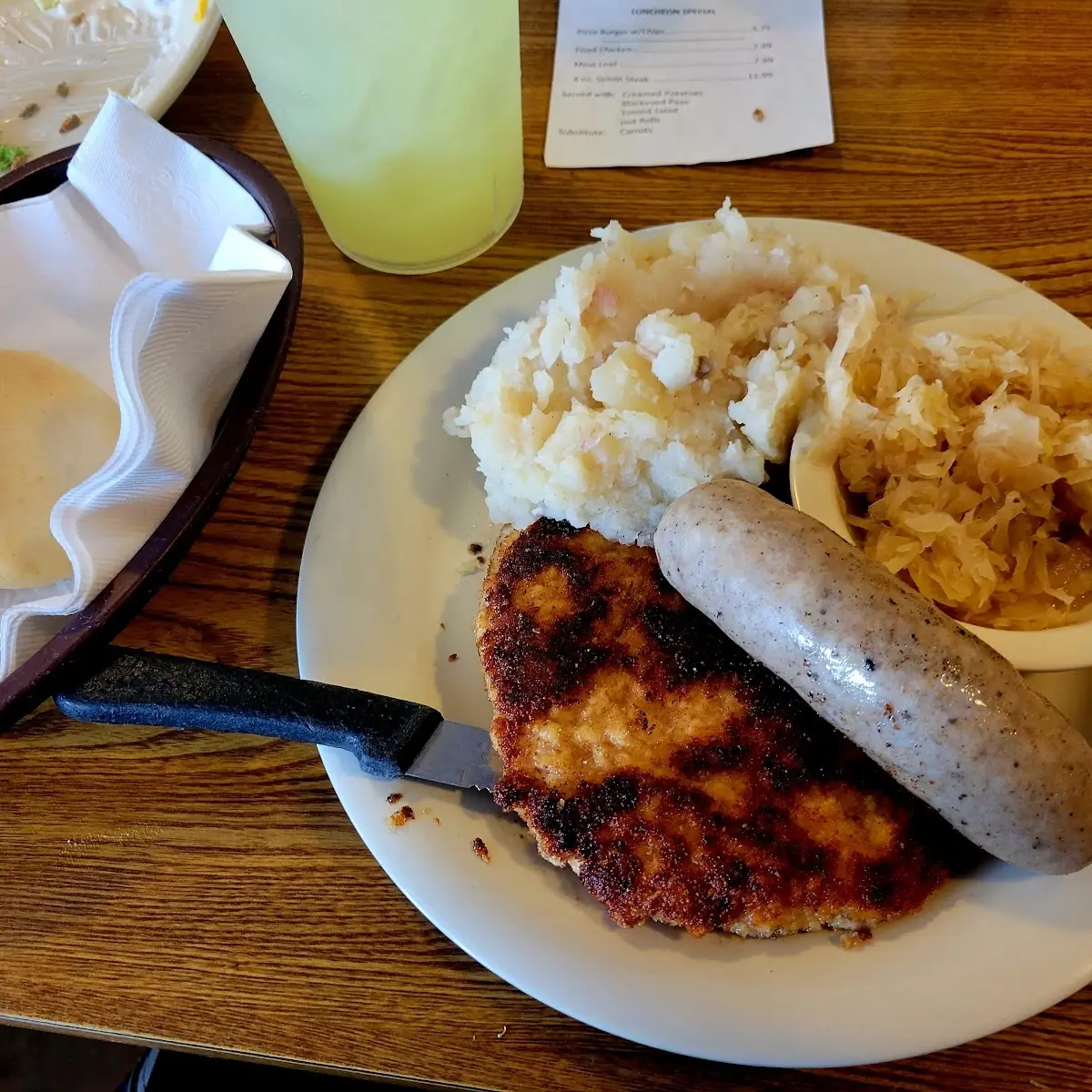 German Potato Salad and Red Cabbage