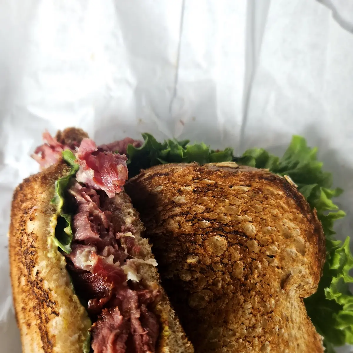 Warm Corned Beef Sandwich