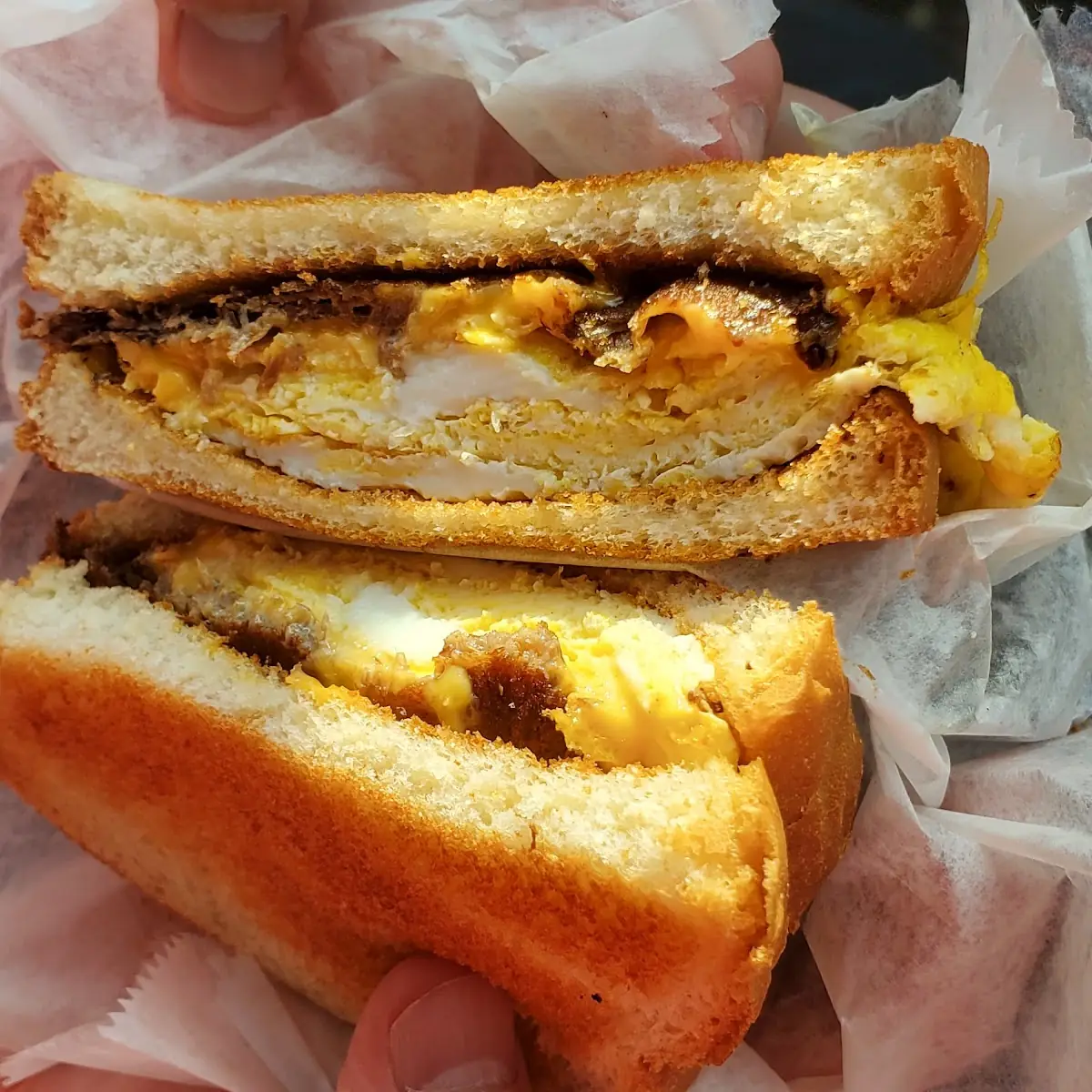 Steak Egg and Cheese Sandwich