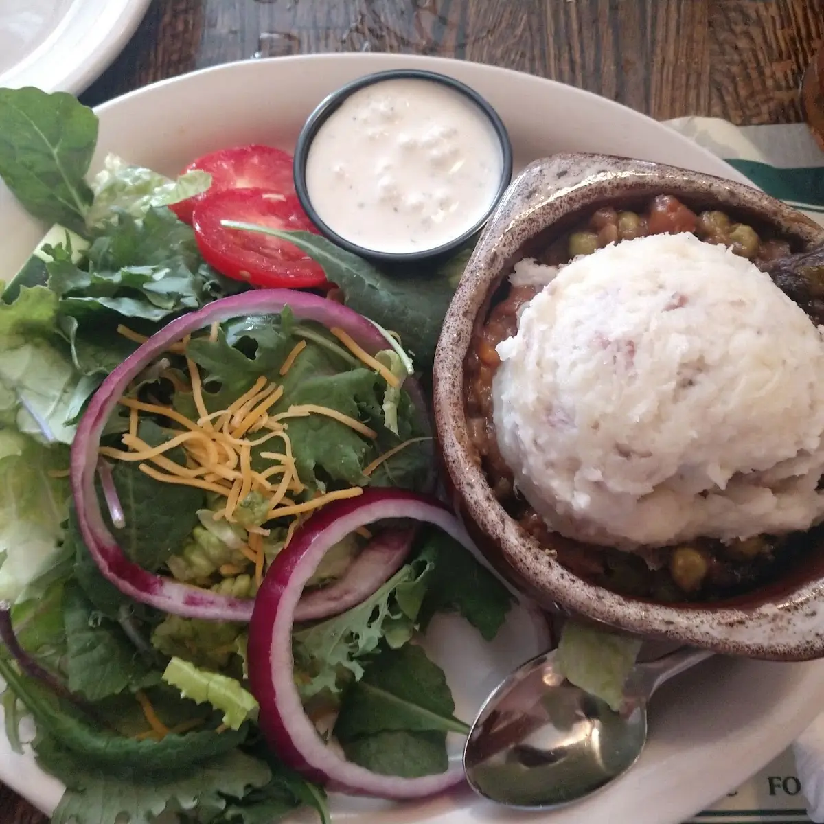 Beef Tips Mashed Potatoes Salad