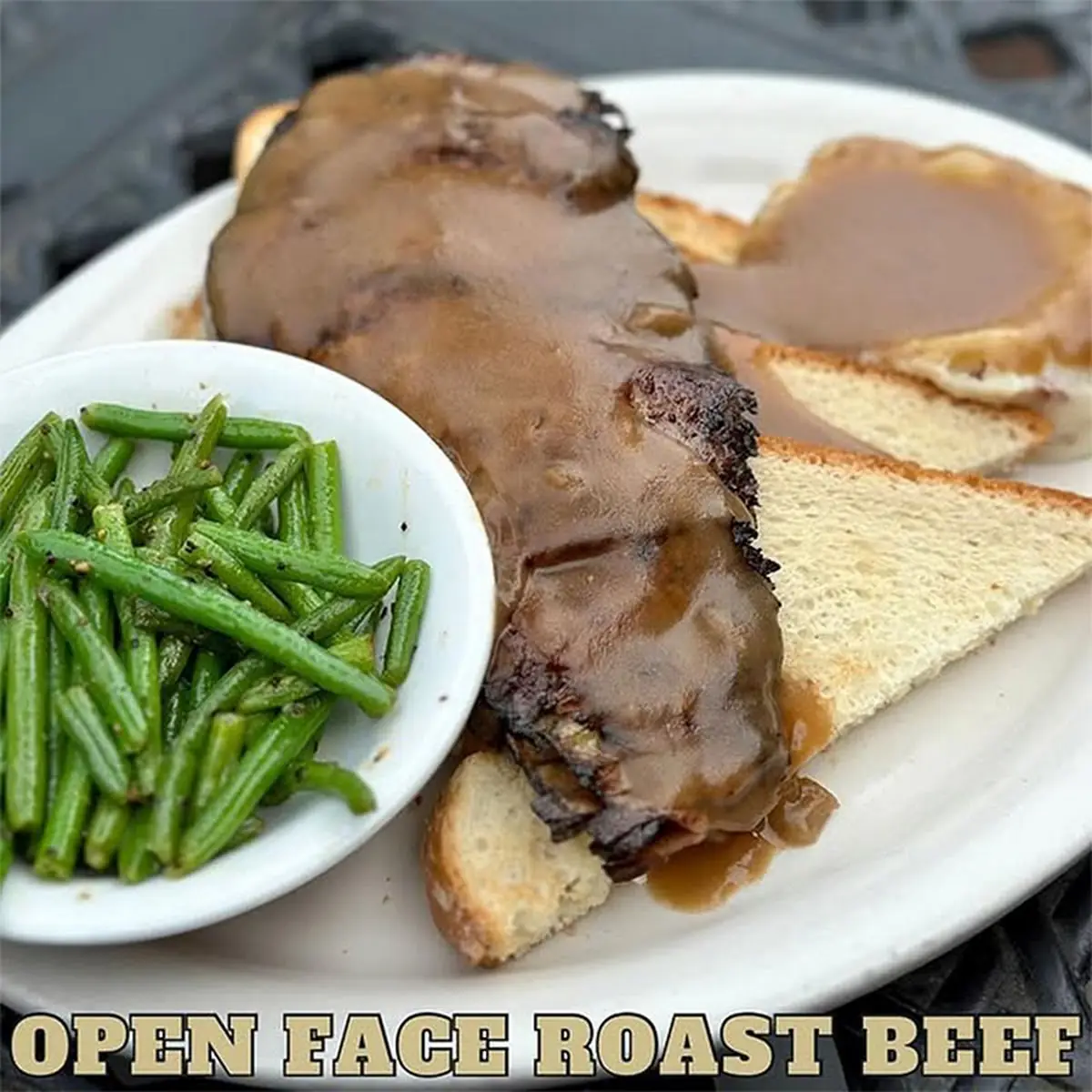 Open Face Roast Beef