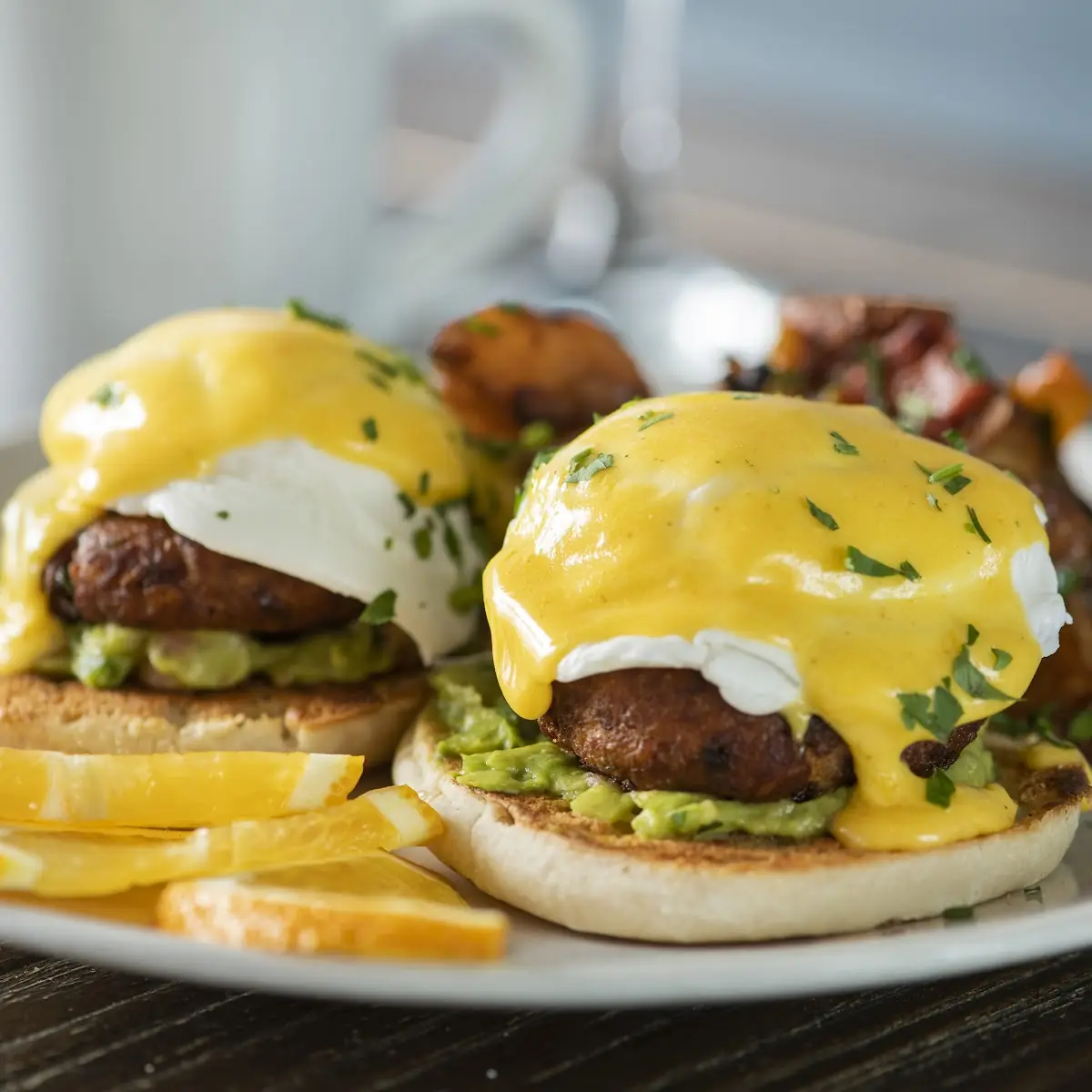 Eggs Benedict with Crab Cakes