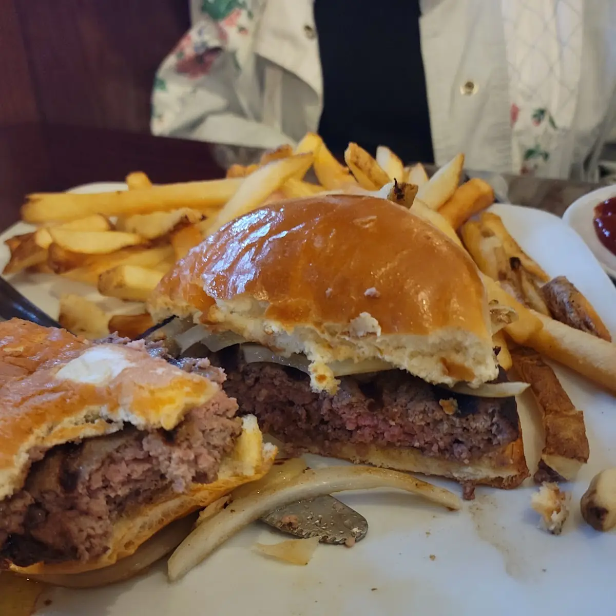 Hamburger and French Fries