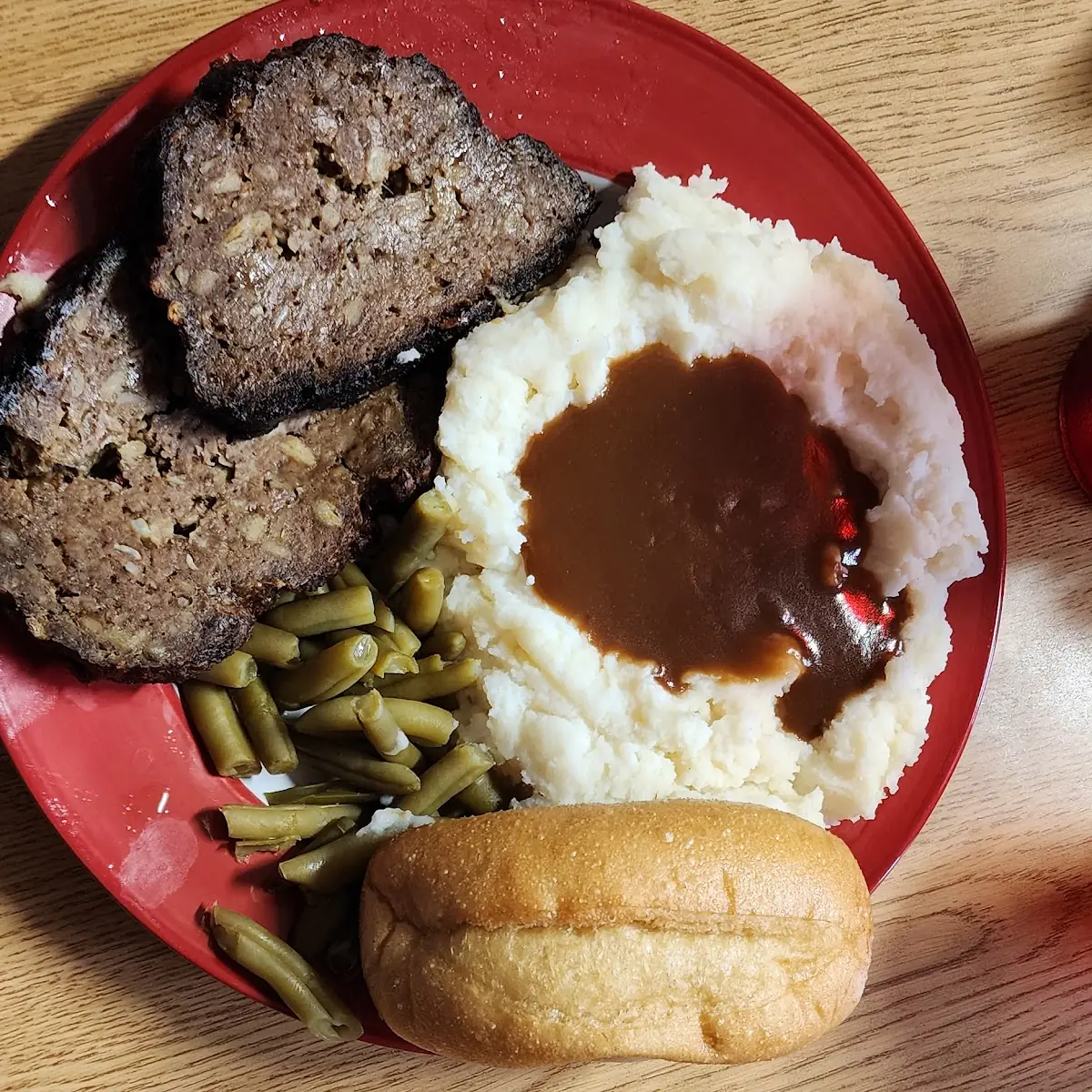 Meat Loaf with Mashed Potatoes and Gravy