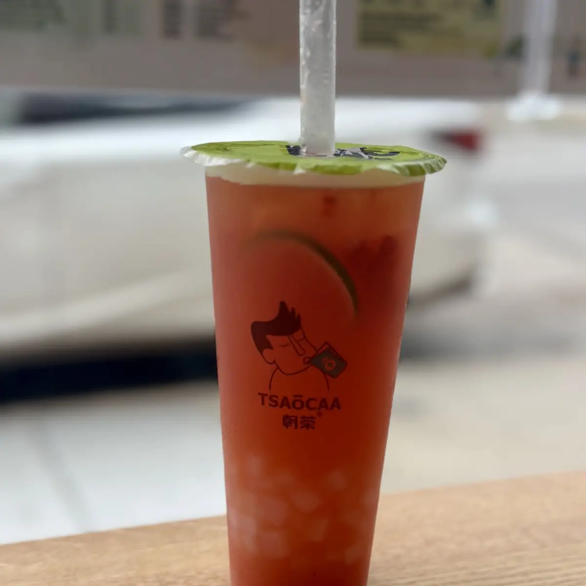 Peach Oolong Fruit Tea with Jelly