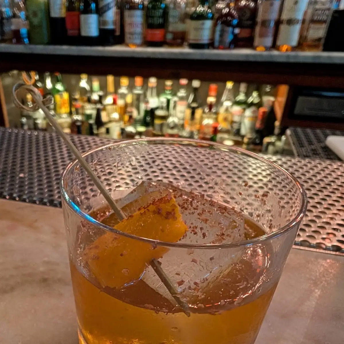 Draft Spiced Quince Old Fashioned