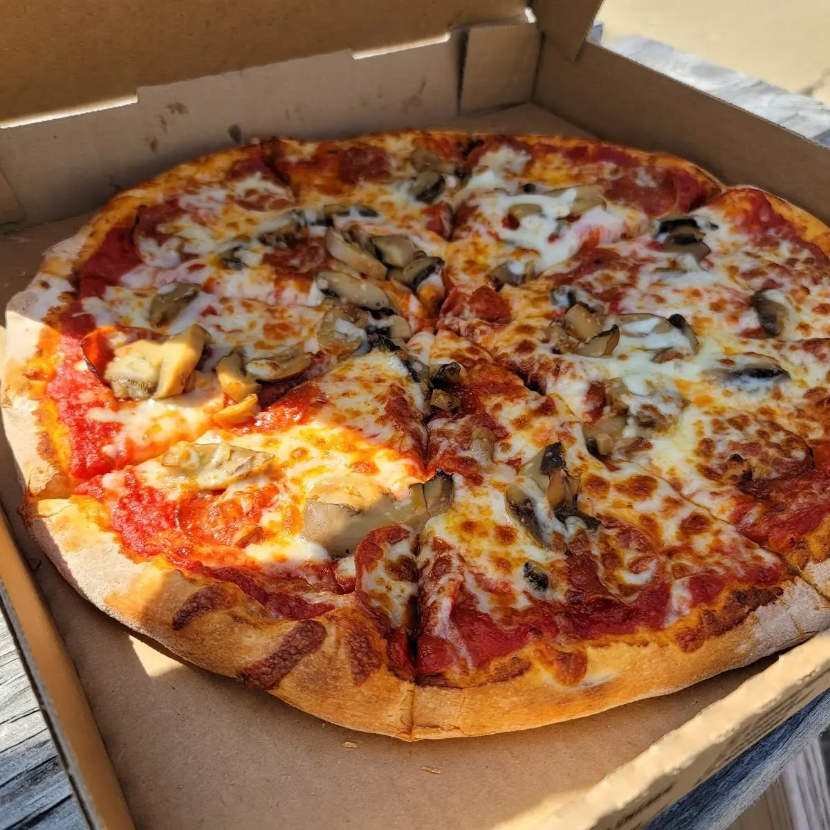 Pepperoni Mushrooms Pizza